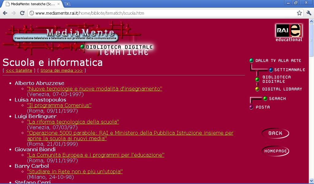 ricerca in rete